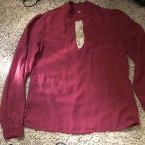 Keyhole womens blouse